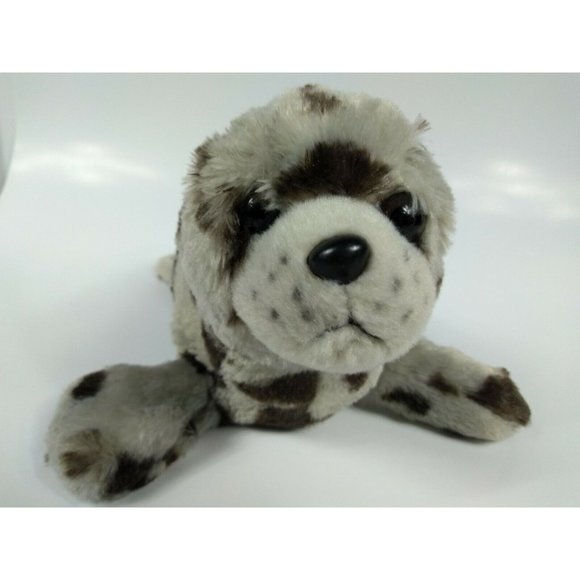 Wild Republic Harbor SEAL PUP Gray Spotted 11" Stuffed Animal Replica Plush Toy - Picture 9 of 9